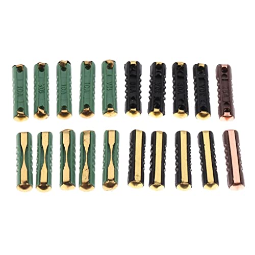 Fusibles céramiques 25A assortiment de 20 pièces européennes 23 x 5 mm pour tableau