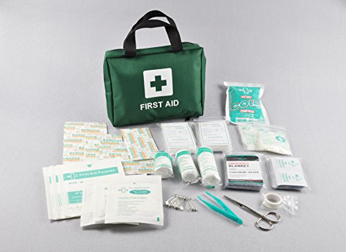 41TM+oGGSaL 99pcs Supreme First Aid Kit Bag - Inc. Eye Wash, Crepe, Ice Pack, Thermal Blanket - Home, Office, Vehicle, Workplace… - Image 6
