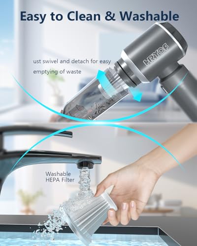 image for HRYCF Mini Vacuum Cordless, Portable Vacuum Cordless for Car, 4-in-1 2