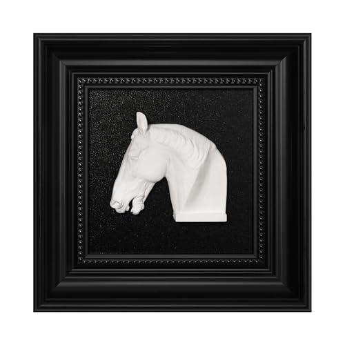 FOLKOR LIFE Black and White Framed Wall Art Sculpture for
