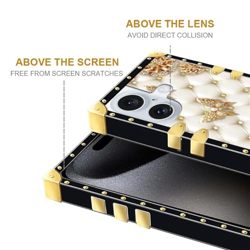 Yuning419 Case Compatible with iPhone 16 Plus Case,Luxury Soft TPU & Hard PC Back for Girls Women,Shockproof Protective Cover,Diamond Butterfly by Yuning419 - Used condition - Image 6