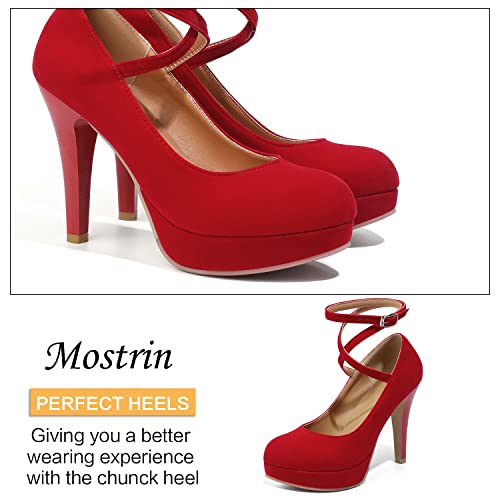 Image of Mostrin Fashion Vintage Womens Small Bowtie Platform Pumps Ladies Sexy High Heeled Shoes