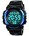 Produktbild BHGWR Jungen Digitaluhren, Kinder Sport 5 ATM wasserdicht Digital Uhren mit Alarm/Timer/EL Licht, Blau Kinderuhren Outdoor Armbanduhr für Jugendliche Jungen