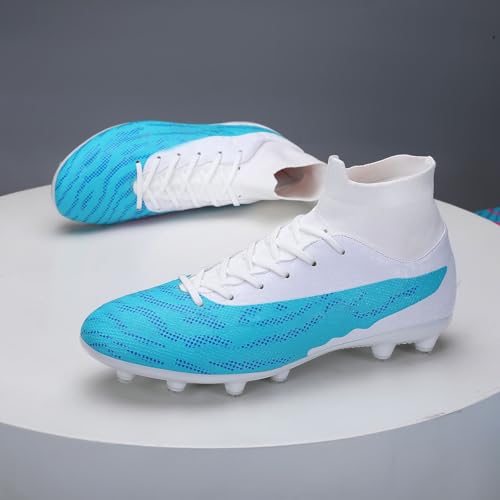 Soccer Cleats for Mens Womens Football Shoes Turf Soccer Shoes Indoor/Outdoor High-top Football Cleats AG/FG3
