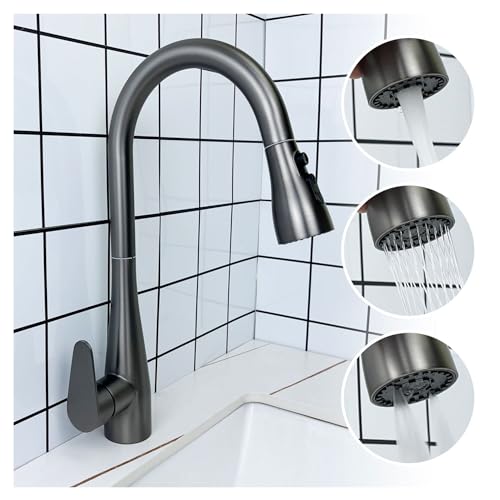 Grifo de cocina de acero inoxidable 304 con diseño telescópico de alta resistencia 3