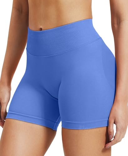 Image of VOYJOY Women Workout Impact Shorts 2.5 inch / 3.6 inch / 4.5 inch / 6 inch Scrunch Butt Booty | Tummy Control, High Waisted, Bike Short, Gentle Compression, for Women