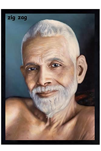 zig zag Ramana Maharshi Big Photo Frame For Wall Picture Frame Size medium (9.5 x 13.5 inches, Acrylic Glass)