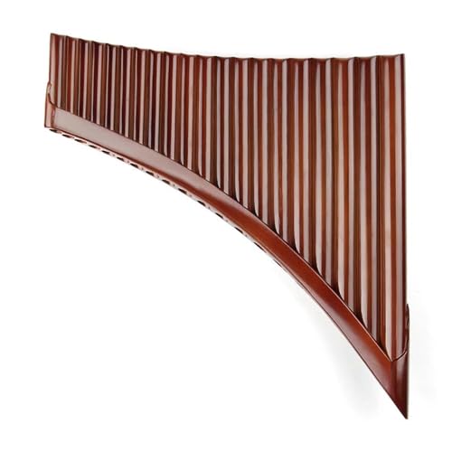���S�җp�p���t���[�g E Key Brown 20 Pipes Pan Flute Folk Musical Instruments Woodwind Instrument Handmade Pan Pipes(Left)