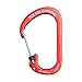 Nite Ize CSLA4-10-R6 SlideLock Carabiner, Size #4, Red