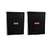 Rhodia Wirebound Notebook 9X11.75 Inches Black Grid (Pack of 2)