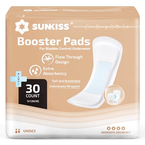 Image of SUNKISS Trustplus Booster Pads for Adult Diaper 14 inch, Super Soft, 30 Count