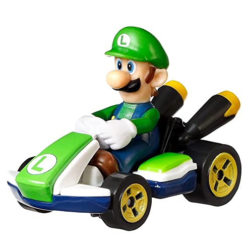 DieCast Hotwheels Luigi Standard Kart 1:55 miniatura 1