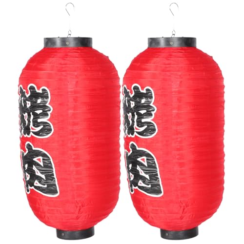 Linternas de sushi PACKOVE impermeables colgantes de 10 pulgadas con tela de alta resistencia