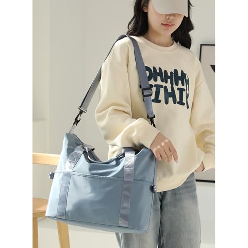 Travel Tote Bag Weekend Bag Sports Gym Yoga Bag Travel Tote Bags for Women with Trolley Sleeve Nylon Tote Purse2