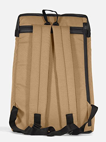 Image of Rectangle Backpack Unique Top Leather Classic Travel Laptop Bag Laptop Office /School /Travel /Business Water Resistant - Fits Up to 15.6 Inch Laptop Notebook