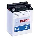 12 x 7 x 9,2 cm Bosch M4F17 Batería motocicleta YB4L-B - 12V Plomo 4A/h-20A