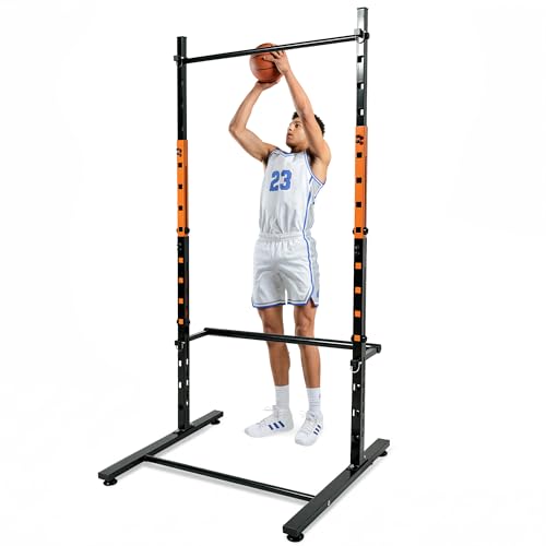 ACELETIQS Basketball Shooting Trainer with Adjustable Crossbar – Improve Shot Arc, Form & Follow Through – Portable Free-Throw & Jump Shot Training Aid for Youth, Teens & Adults – Indoor & Outdoor