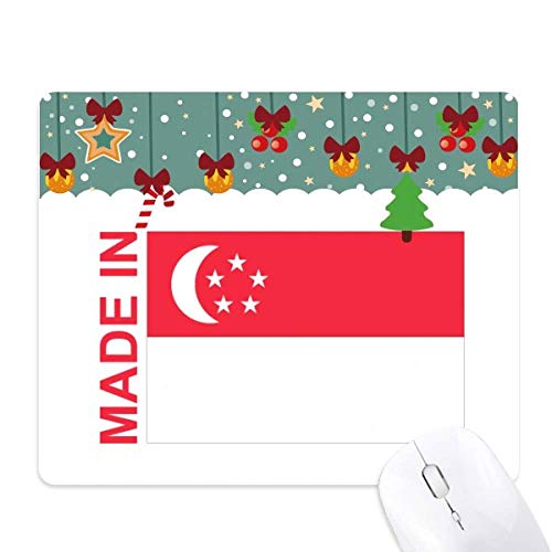 Tapis de souris tapis de Noël fabriqué à Singapour le cadeau de bureau idéal