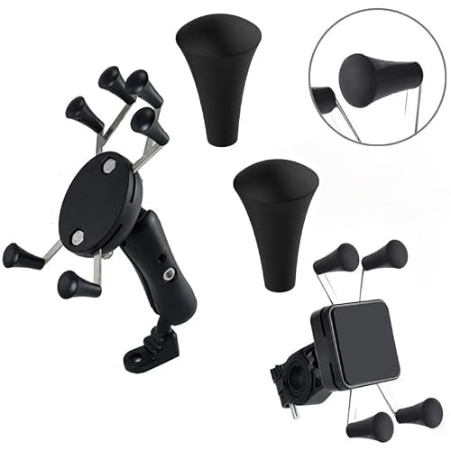 ThtRht 8 Pack Rubber Cap Silicone Tips Replacement Parts Piece for RAM X-Grip Mount Stand Phone Holder Tough-Claw Bicycle Motorcycle Tablet Clamp Arm Base Bracket Repair - Thumbnail 5