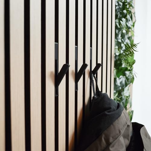 Generisch Klappbarer Haken [HIDE] ohne Bohren für Akustikpaneele Garderobe Kleiderhaken Wanddeko 3D-Druck flexibler Klapphaken Garderobenhaken