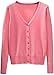 Produktbild Women Solid Long Sleeve Button V-Neck Basic Knitted Cardigan Sweaters Coat