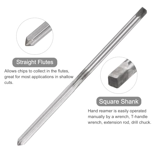 QUARKZMAN Handreibahlen, 2,5 mm H7 Metrische Reibahle Bohrer für Metall Holz Loch Reiben, Gerade Nut Hochgeschwindigkeitsstahl (HSS) Werkzeug