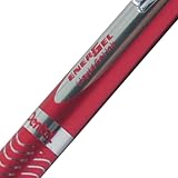 Pentel Energel Retractable Ballpoint Pen with Red Metallic Body - Black Writing - Pack of 12 – view 3