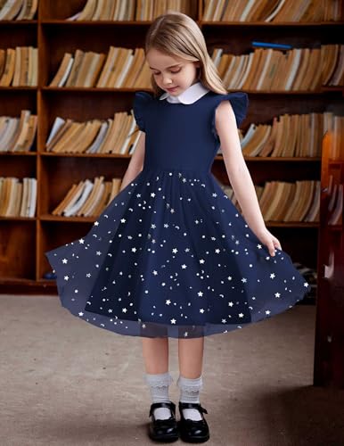 Image of Arshiner Toddler Tutu Dress Little Girls Fluffy Summer Dresses Casual Party Tulle Sundress for Kids 2-6Y