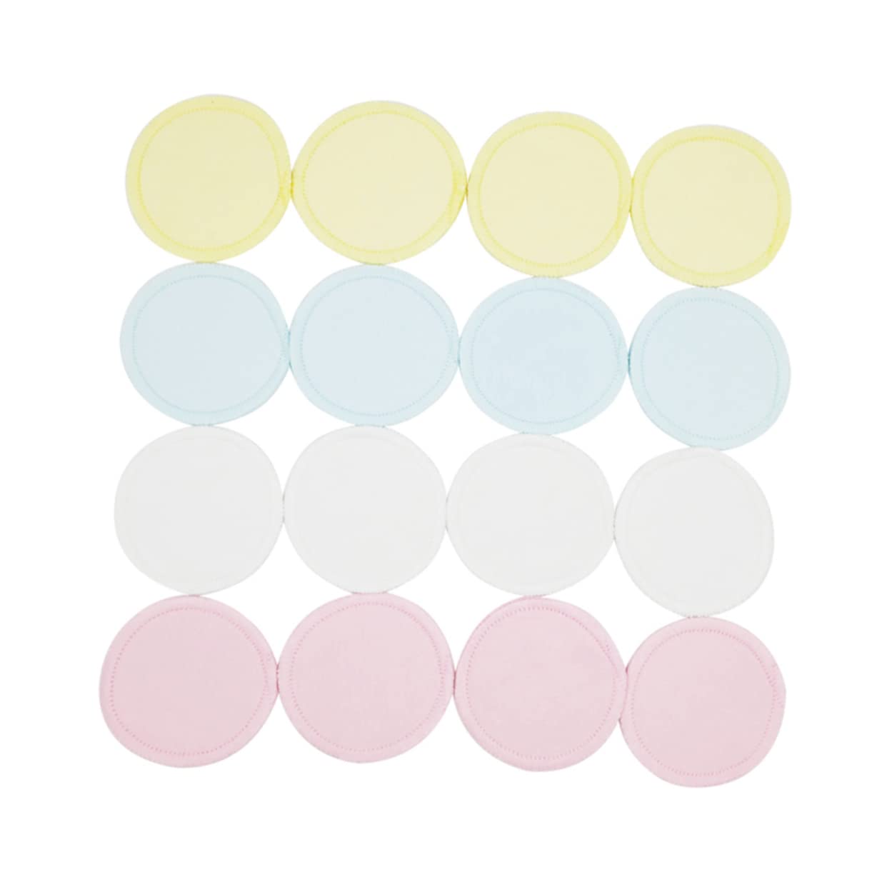 IWOWHERO 8pcs Pure Cotton Makeup Remover Pads Gentle Reusable for All Skin Types Ideal for Travel Daily Cleansing