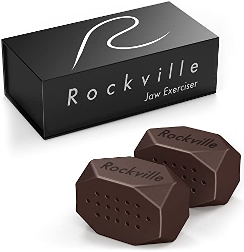 Rockville Jawline Exerciser Coffee Chocolate - Improve and Define your Jaw Line with Jaw Exerciser Bundle, Flexible BPA Free Silicone Resistance Equipment to Reduce Sagging Skin, 3 Pc. Set Rockville Jawline Exerciser Coffee Chocolate - Improve and Define your Jaw Line with Jaw Exerciser Bundle, Flexible BPA Free Silicone Resistance Equipment to Reduce Sagging Skin, 3 Pc. Set
