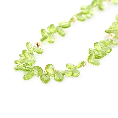 Bijou pour mariage en pierres vertes : collier péridot pour la mariée