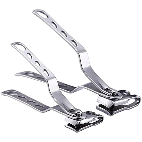 YZOTEK Stainless Steel Nail Clippers with 360 Degree Rotating Head - Thick Nails, Fingernail, Toenail Trimmer Tool for Personal Hand/Foot Care, Manicure and Pedicure Cover