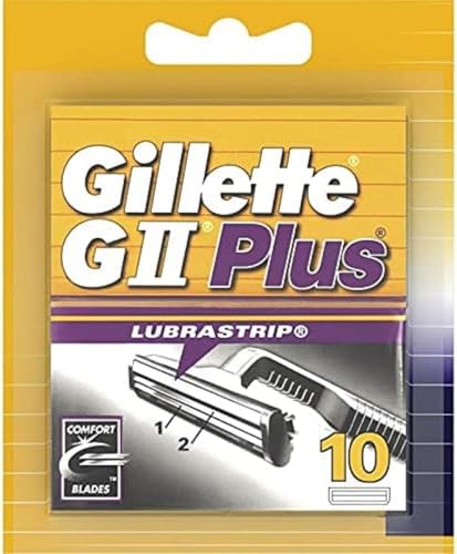 Lames de rasoir homme Gillette GII Plus bande Lubrastrip pour un rasage de près sans irritation