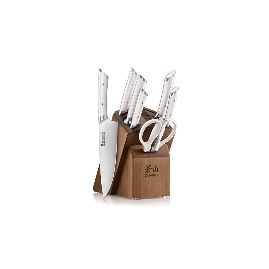 Cangshan-HELENA-Series-German-Steel-Forged-Knife-Block-Set-8-Piece-White Cangshan HELENA Series German Steel Forged Knife Block Set (8-Piece, White)