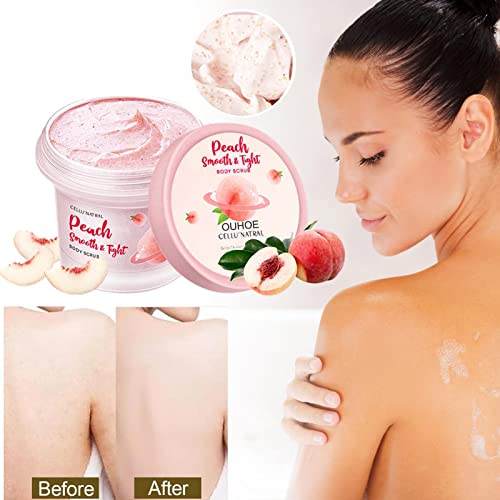 Esfoliante Corporal Clareador,Esfoliante Corporal Smooth Peach Cuidados com a Pele - Esfoliante de p