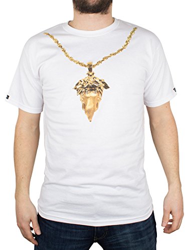 Crooks & Castles Men's Knit Crew T-Shirt - Medusa Chain 2.0