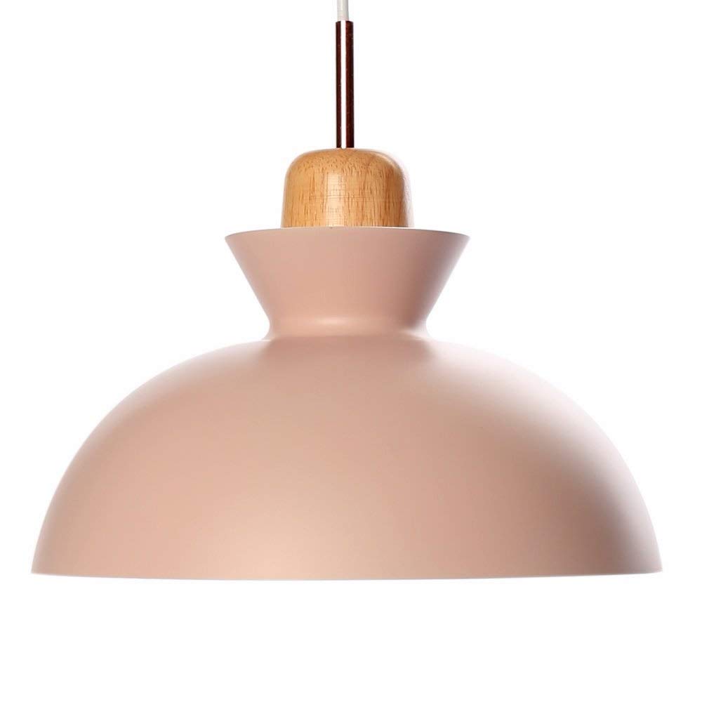 Chandelier rose E27 luminaire cuisine contemporain salon plafond
