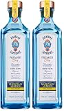 Bombay Sapphire Premier Cru London Dry Gin, Murcian Lemon, 47 Vol.-%, 70 cl / 700 ml, zu 100% per Dampfinfusion destillierte Spirituose mit handverlesenen Zitrusfrüchten (Packung mit 2)