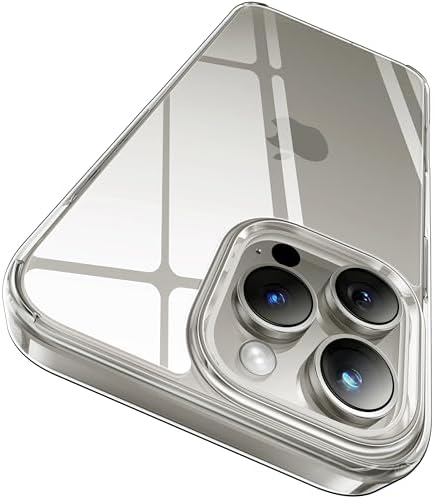 CASEKOO for iPhone 15 Pro Max Case, Crystal Clear, Never Yellow Technology
