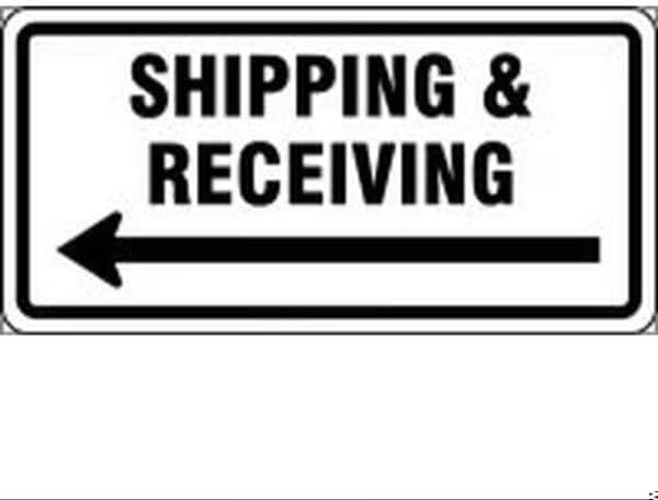 FACILITY TRAFFIC SIGN RECEIVING, Mfr: FRR261DP-A