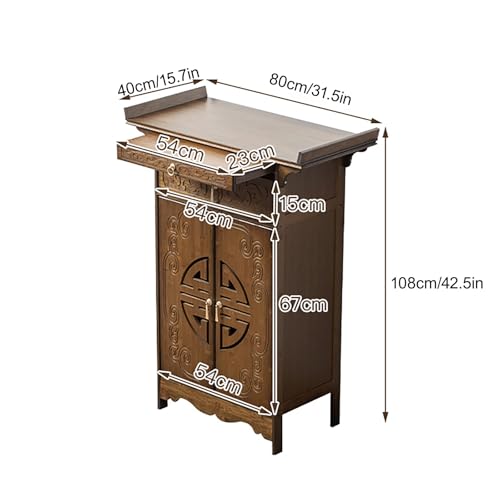 Table de méditation avec rangement pour un autel de maison épuré - 3