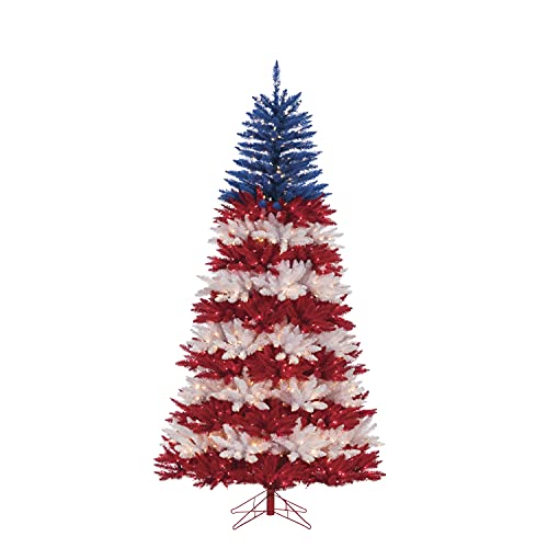 Sterling 7.5ft. Patriotic American Tree Home Decor, 46.8InL x 14.75InW x 15.25InH, Multicolor