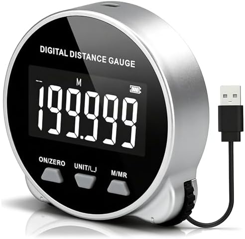 Electronic Digital Tape Measure, 200m Digital Ruler Measuring Ele...