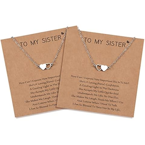 Cheerslife 2 Piezas Collares de Hermana Cover