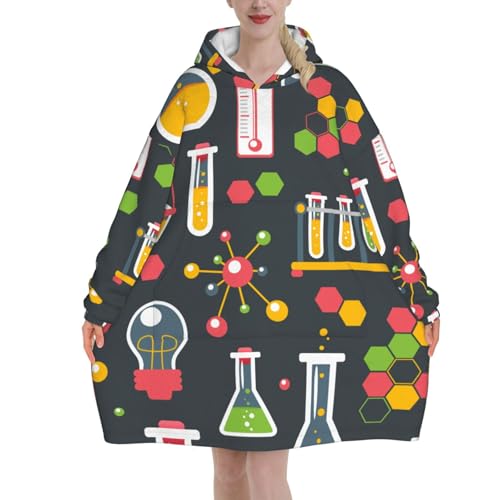 Pull-over en flanelle femme motif science cadeau idéal étudiante