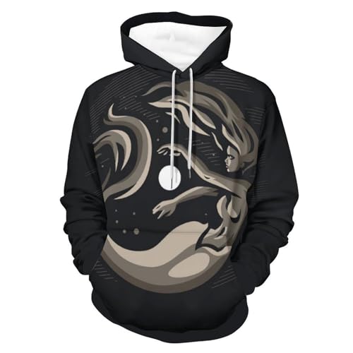 Pull pour homme femme Mermaids Fantasy résistant au froid taille S