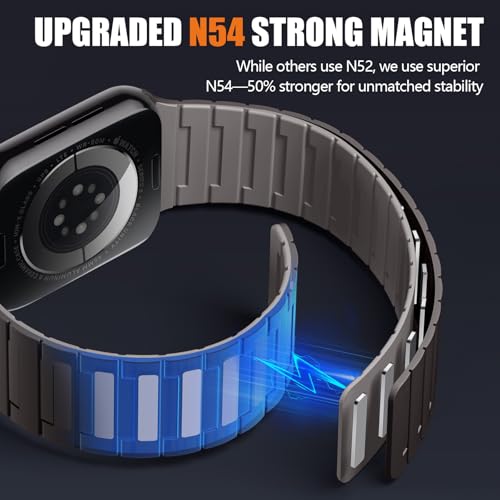 Image of SNBLK Magnetic Watchband Compatible with Apple Watch for Men 44mm 45mm 46mm 49mm 42mm 41mm 40mm 38mm Women, Silicone Sport Strong Magnet Strap for iWatch Series 11 Ultra 3 Ultra 2 Se 10 9 8 7 6 5 4 1