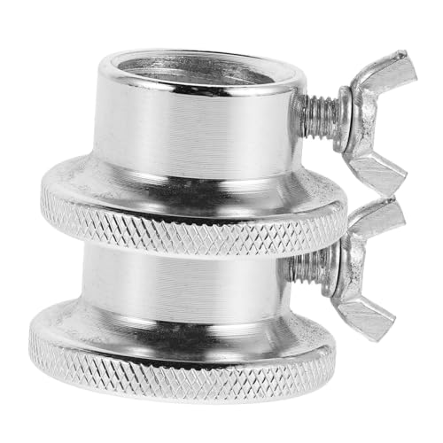 HOLIDYOYO 2Pcs Dumbbell Slip Clamps Standard Barbell Collars Screw Clamp for Weight Lifting Fitness Secure Fit for Gym Equipment Silver Color Enhanced Stability