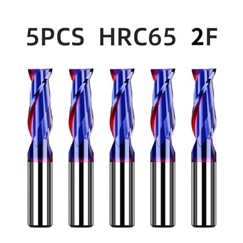 Fraise en carbure HRC65 2 flûtes plate D10 pour acier