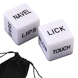 Romantic Naughty Dice Set for Adults Couple Funny Dice Couples Game for Anniversary Valentines Day Wedding Gift,Couple Game Choices,36 Ways to Play